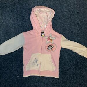 Bluey Hoodie with Cartoon Patches